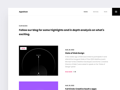 Blog page design ui app ui blog blog page branding dashboard design graphic design mobile app page product design services ui ux website website ui