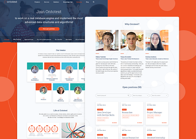 Ontotext Career Page brading career page redesign ui ux website
