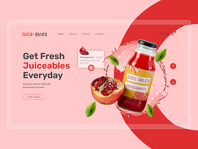 Juice-ables design graphic design illustration juice ables ui ui designer uiux ux web design