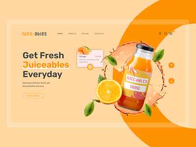 Juice-ables design graphic design illustration juice ables ui ui designer uiux ux web design