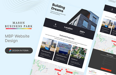 MBP (Real Estate) Website Design graphic design homepage landing page real estate ui user interface design ux web web design website