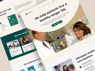 Medical Healthcare Website UI UX Design appointment clean clinic doctor health healthcare homepage hospital medical medical care medical landing page medical website medical website design mental health minimal pharmacy telehealth care treatment ui uiux