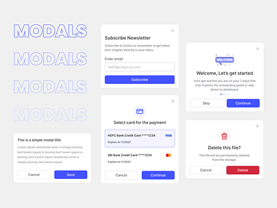 Design System - Modals / Pop up alert box clean components library design design components design guidelines design system dialog box figma components minimal modals pop up popup style style guidelines system ui kit ui library web design