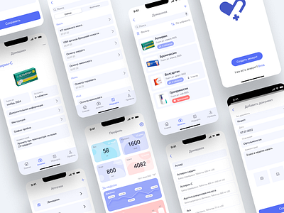 Health care app design mobile ui ux