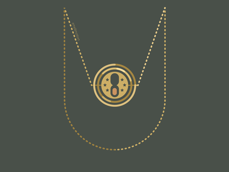Animtober 30: Gear animation animtober animtober2022 flat gear gold harry potter inktober inktober2022 time turner