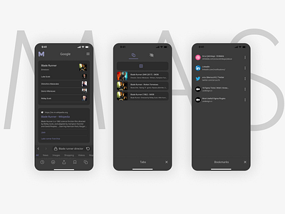 MASTER Mobile Browser - Case Study app figma interface mobile browser ui ui design ux ux design