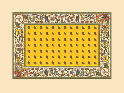 MythiCon Blanket bandana desert design illustration merch merch design texas western
