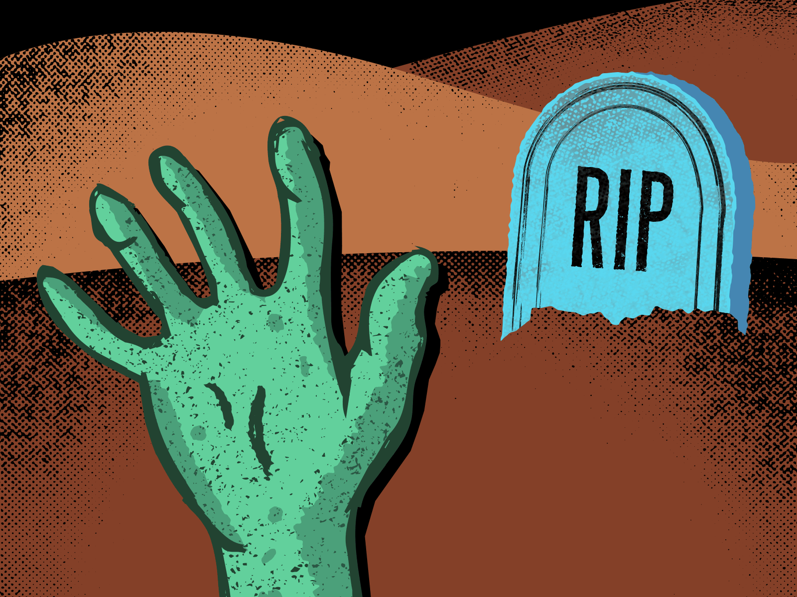 Halloween Zombie autumn cemetery grasping gravestone graveyard halloween hand headstone hills holidays horror monsters night october rip scary movie trick or treat undead zombies