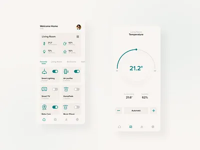 Smart Home - Mobile App app application home home app smarhome smart smarthome app ui uidesign ux uxdesign