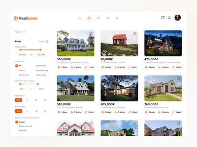 Real Estate - Web design real estate ui uidesign ux uxdesign web webdesign