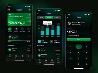 Digital Banking 📱 apps bank design digital bank gradient mobile ui ui design