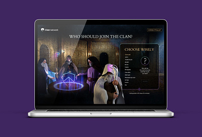 Clan Network Landing Page + 3D Concept 3d 3d concept 3d design design graphic design landing page rendering ui web3