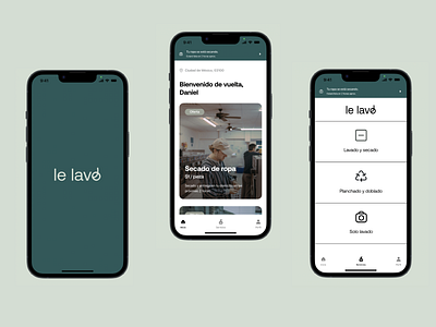 Le lavo - app concept design in Figma branding design identity design logo product desing ui ux uxui vector