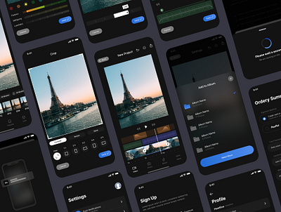 EverEdit - Mobile Photo & Video Editor UI Kit 2022 2022 design editing freeuikit imagediting photo app photo editing photo editor photoeditor photography ui uikit uiux ux video app video editor videoeditor