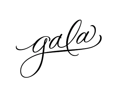 Gala lettering calligraphic calligraphy hand lettering hand lettering handlettering