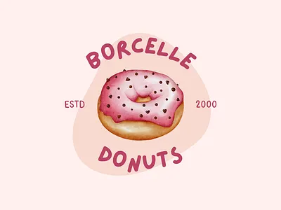 A logo for a Donut store brand identity branding design graphic design illustration logo logo design