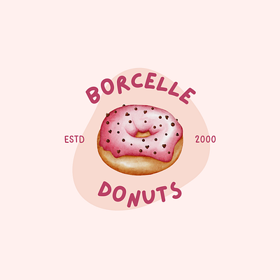 A logo for a Donut store brand identity branding design graphic design illustration logo logo design
