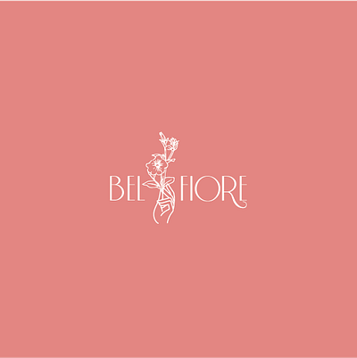 Flower shop logotype graphic design