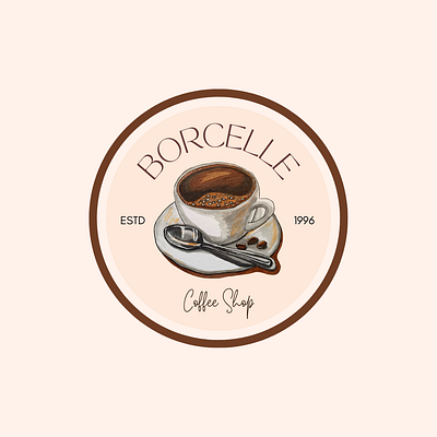 Coffee Shop Logo brand identity branding cafe graphic design illustration logo logo design