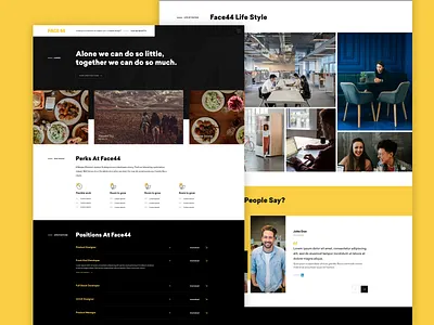Career Page Concept career page concept creative design design open position ui ux