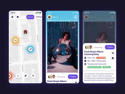 Events design events mobile app mobile design product design typography ui