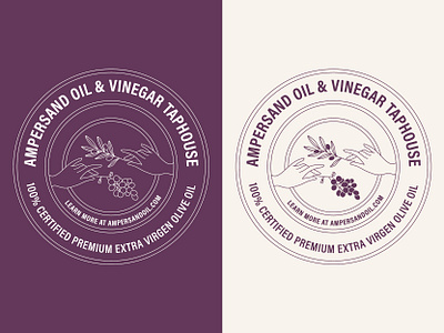 Olive Branch and Grape Vine Graphic branding design graphic design illustration logo typography vector