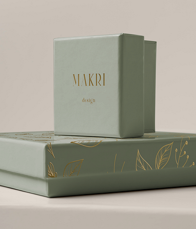 Makri Box Design branding design illustrator logo