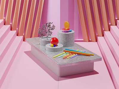 Abstract 3D 3d 3d abstract 3d illustration 3dabstract 3dmodeling abstract illustration modeling ui web web dsign