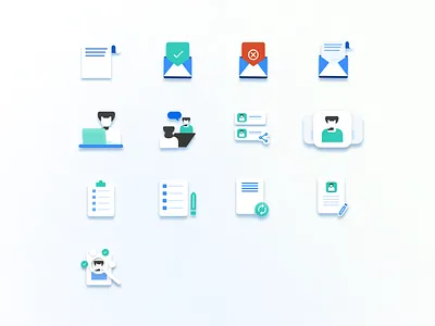 Recruitment Platform Icons part - 1 2d 3d icon illustrations icons illustrations platform recruitment platform ui