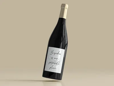 Wedding bottle design design illustrator