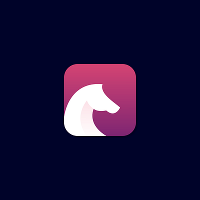 HORSE ICON animal animation brand branding company design elegant illustration logo ui