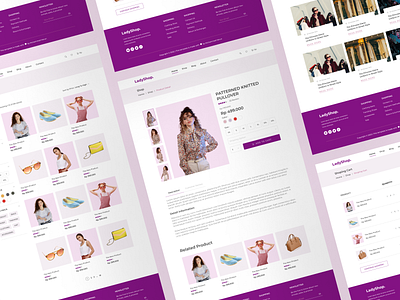 Ecommerce - Fashion Website branding design ecommerce fashion landing page shop shopping store ui ux web design website woman