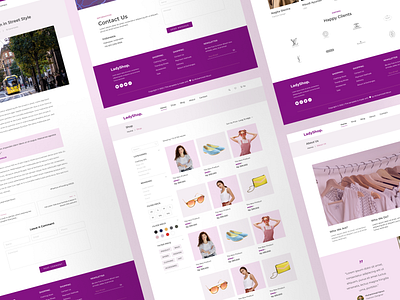 Ecommerce - Fashion Website branding design ecommerce fashion landing page shop shopping store ui uiux ux web design website woman