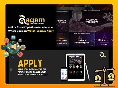 e-Learning Platform app branding design graphic design illustration logo typography ui ux vector