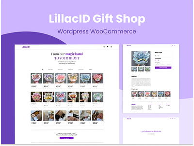 LillacID Gift Shop Wordpress Woocommerce gift shop icon designer mobile design ui ux design ux designer web design woocomerce wordpress