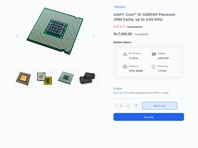 Tailwind CSS Product Detail css html tailwind css uiux web design