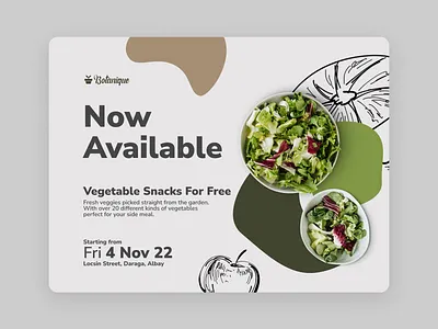 Botanique Plant Store Poster advertisement branding design ecommerce graphic design poster startup store