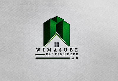 WIMASUBE FASTIGHETER AB creative creativity designer graphic design logedesign logo realestate simple