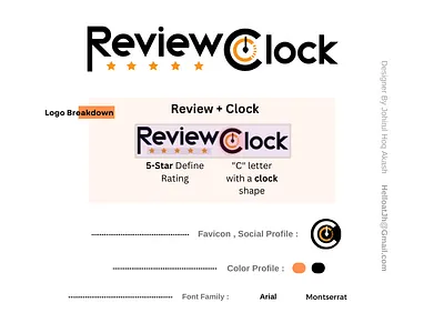 ReviewClock Blog website bradding identity design brandid branding graphic design logo typography vector