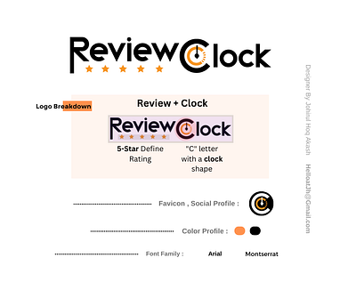 ReviewClock Blog website bradding identity design brandid branding graphic design logo typography vector