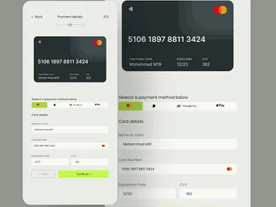 Payment Checkout Design design invoice mobile app payment checkout payment details payment method ui uiux