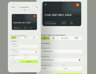 Payment Checkout Design design invoice mobile app payment checkout payment details payment method ui uiux