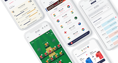 Sports Fantasy app design mobile app sports ui ux