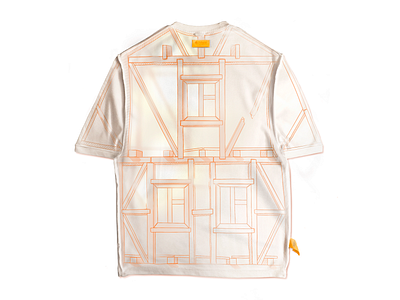 "Shelter" T-Shirt. Back inside fashion house illustration print shelter shirt t shirt