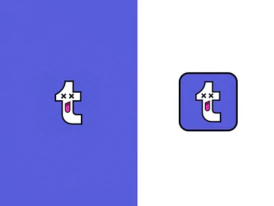 Tumblr App Icon Redesign app icon branding design graphic design logo redesign tumblr typography vector