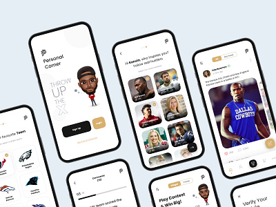 Personal Corner App app design mobile mobile app personal corner sports ui ux