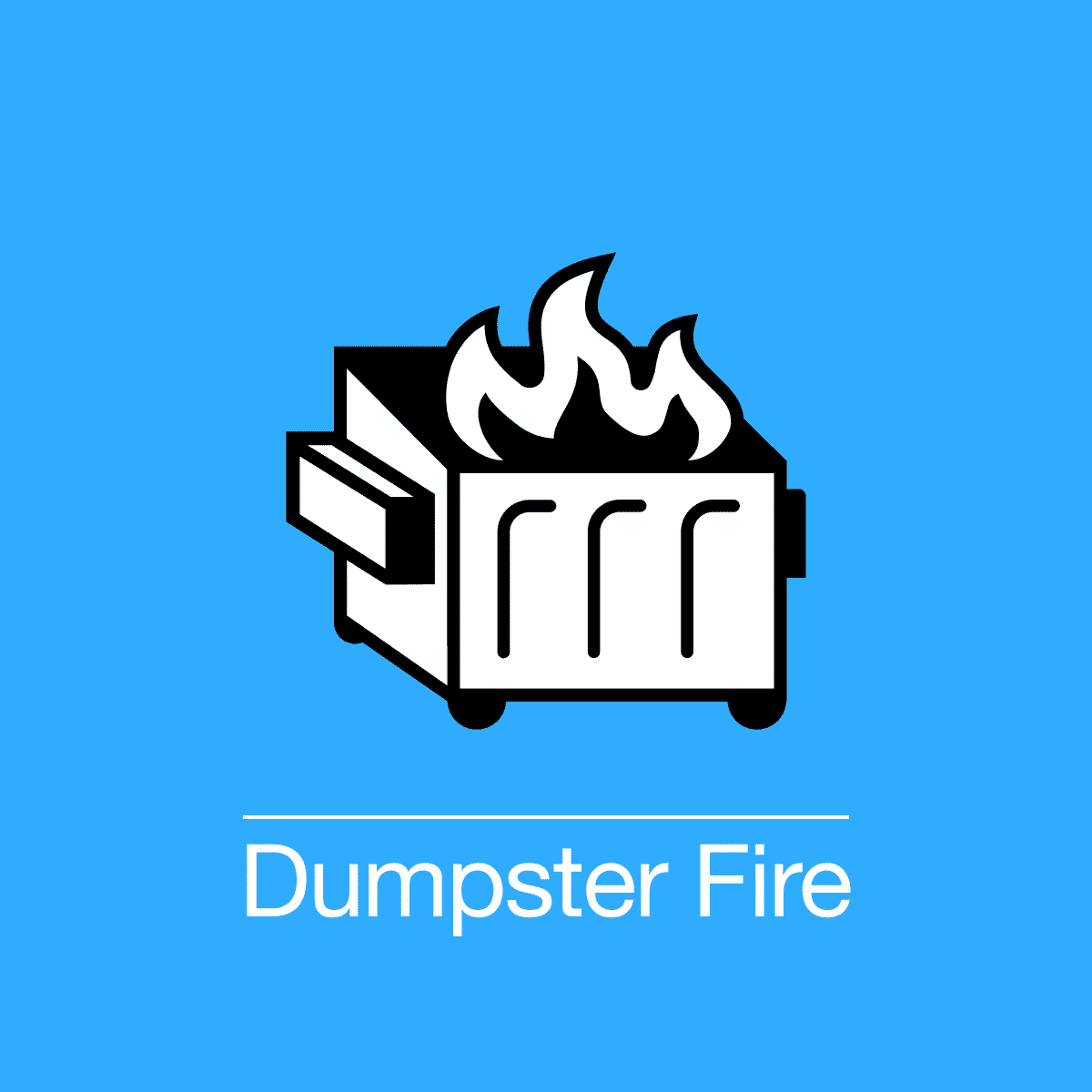 Icons of the Apocalypse dumpster fire icon design iconography icons internet culture internet slang noun project pictogram symbol