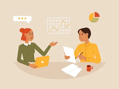 Coworkers character charts coworkers illustration