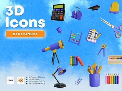 3D Stationery notebook
