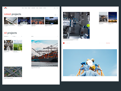 Bechtel redesign concept: projects page building corporate developer insurance mining portfolio projects ui ux uxui web webdesign